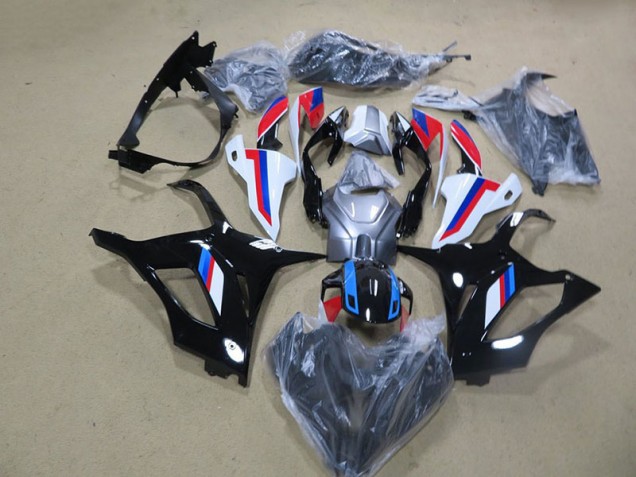 Schwarz Weiß Rot Blau BMW S1000RR 2019-2022 Motorrad Verkleidung Schwarz Weiß Rot Blau BMW S1000RR 2019-2022 Motorrad Verkleidung